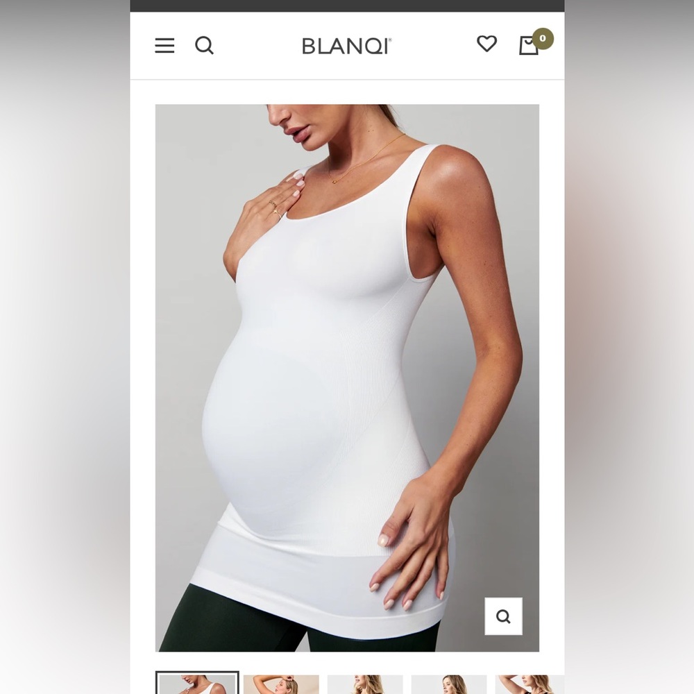 Blanqi Everyday Maternity belly support tank top